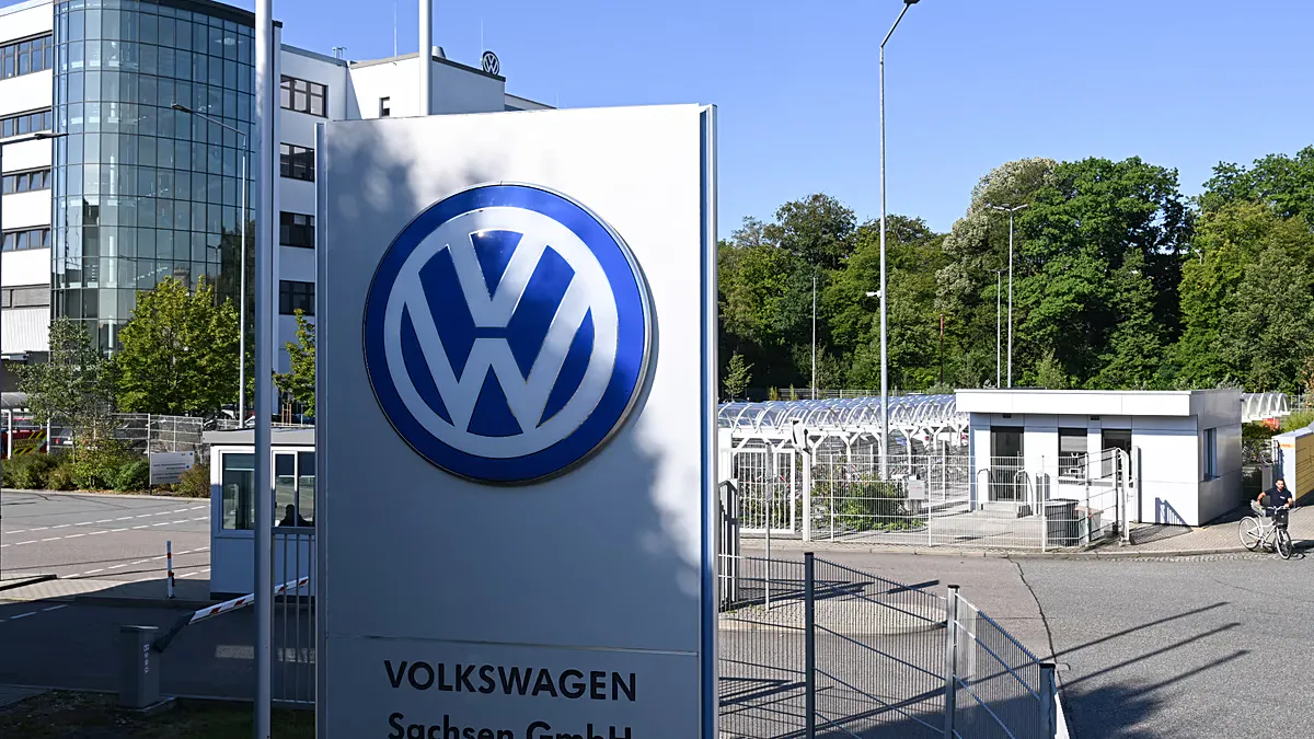 Exterior of a car manufacturing plant in Germany